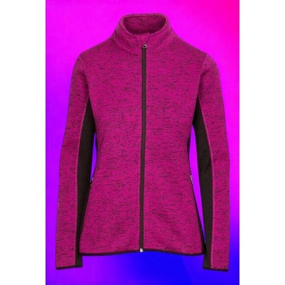 Andre Marc New York fuchsia black slim flit long sleeve full zip jacket Small - Picture 4 of 5